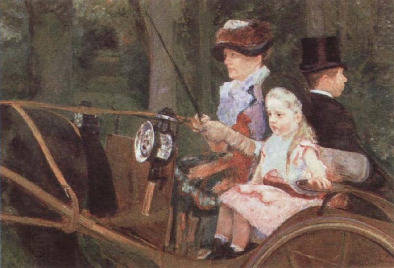 Mary Cassatt A Woman and Child in the Driving Seat oil painting picture
